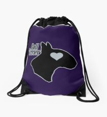 Bull Terrier <3, outlined! Drawstring Bag