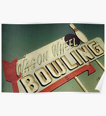 Wagon Wheel Bowling Poster