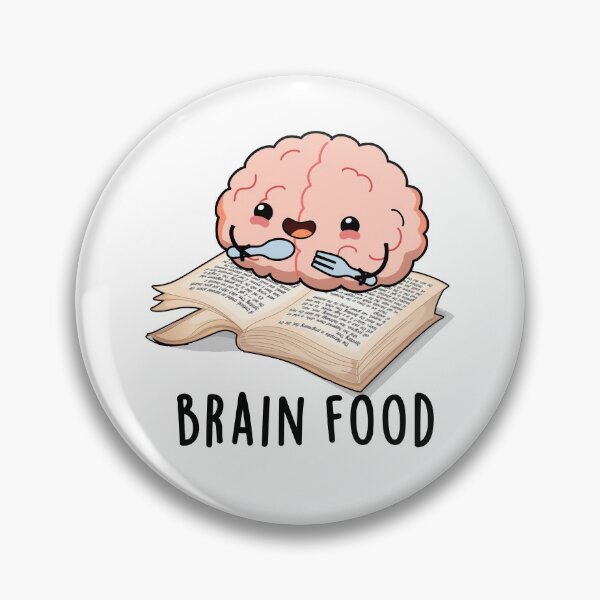 Item preview, Brain Food Funny Anatomy Puns  designed and sold by punnybone.