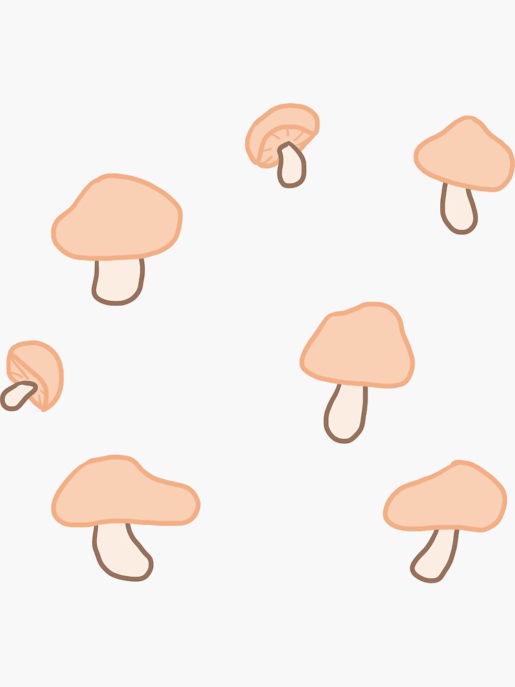 Thumbnail 3 of 3, Sticker, mushrooms designed and sold by Jimmies.