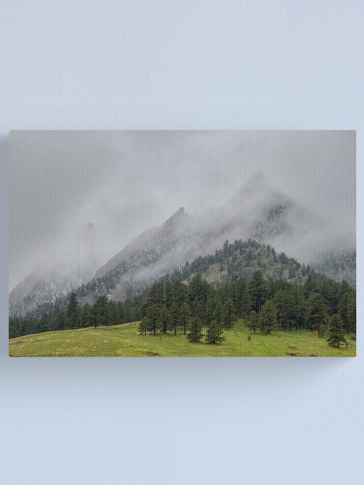 Thumbnail 2 of 3, Canvas Print, The Wild and Wet Flatirons designed and sold by Gregory J Summers.