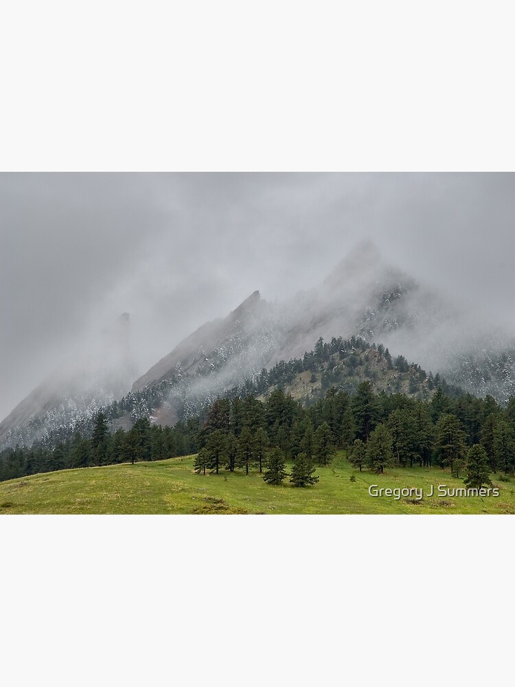 Thumbnail 3 of 3, Canvas Print, The Wild and Wet Flatirons designed and sold by Gregory J Summers.