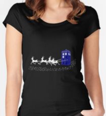 The Doctor's Christmas Women's Fitted Scoop T-Shirt