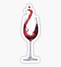 A good glass of wine Sticker