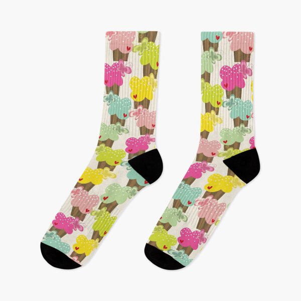 Item preview, Whimsical Sweet Pastel Stacked Cupcakes with Butterflies © fatfatin designed and sold by fatfatin.