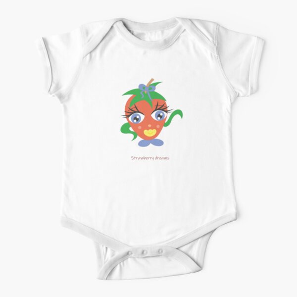 Strawberry Dreams Short Sleeve Baby One Piece Redbubble - paused one piece golden age roblox