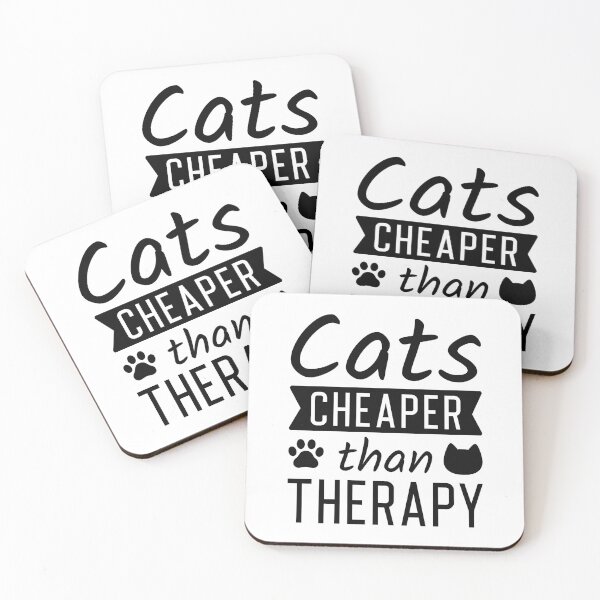 Item preview, Cats Cheaper Than Therapy designed and sold by LuckyFoxDesigns.