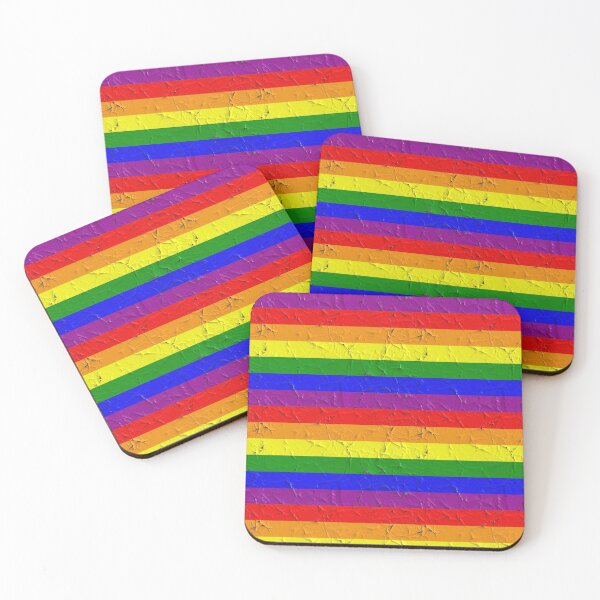 Item preview, Distressed Rainbow Flag designed and sold by Sybille-Yates.