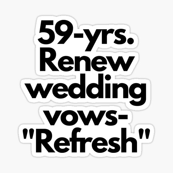 Refresh at 59. Sticker