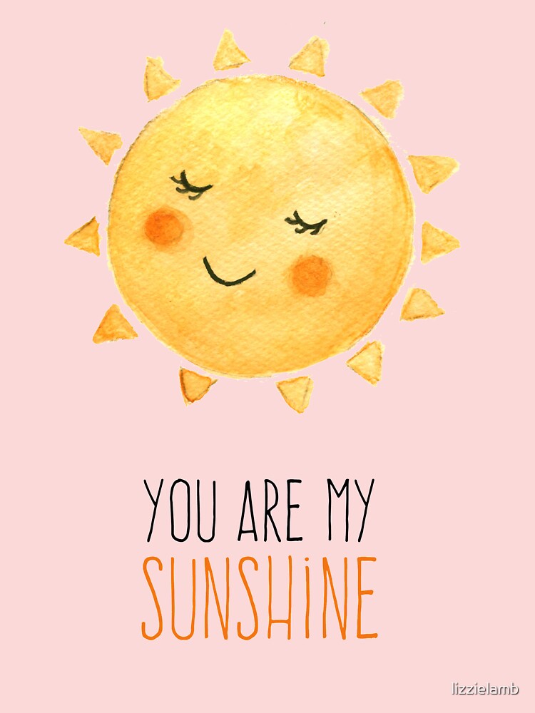 You Are My Sunshine Lyrics - Printable Nursery Watercolor Wall