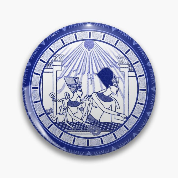 Artikelvorschau, Ägyptische blaue und weiße Nofretete und Echnaton (SPODE INSPIRIERT) entworfen und verkauft von Curtis Ryan Woodside Productions.
