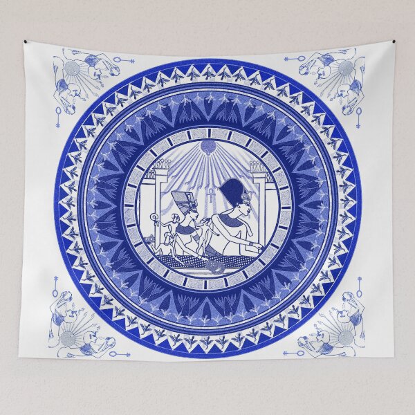 Item preview, Egyptian Blue and White Nefertiti & Akhenaten (SPODE INSPIRED) designed and sold by Curtis Ryan Woodside Productions.