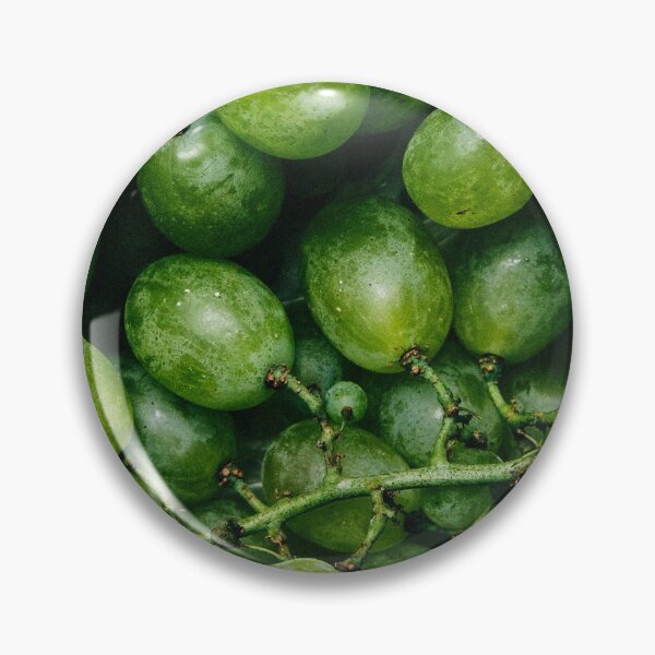 Item preview, Green grapes pattern fresh vineyard grapevine photo art  designed and sold by conceptDVS.