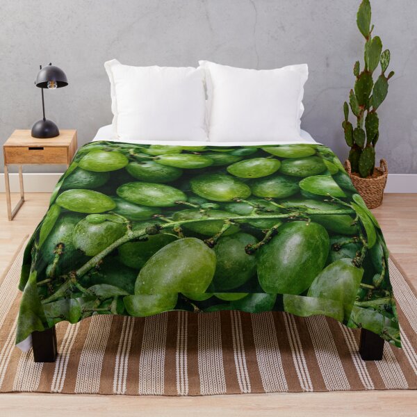 Item preview, Green grapes pattern fresh vineyard grapevine photo art  designed and sold by conceptDVS.