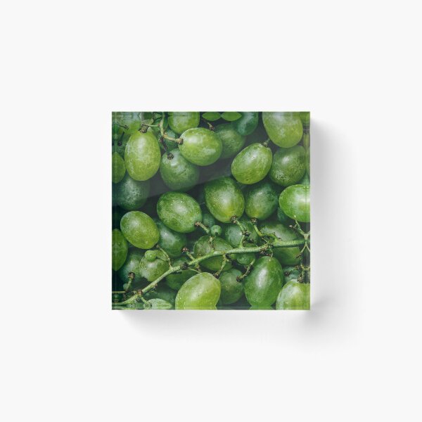 Item preview, Green grapes pattern fresh vineyard grapevine photo art  designed and sold by conceptDVS.