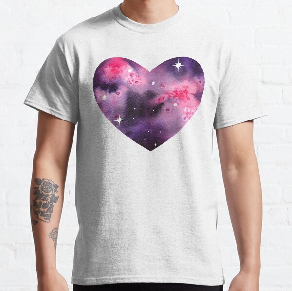 Pink Space Heart Classic T-Shirt