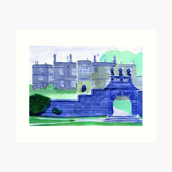 Item preview, Watercolour of Tissington Hall, Derbyshire designed and sold by WaterGardens.