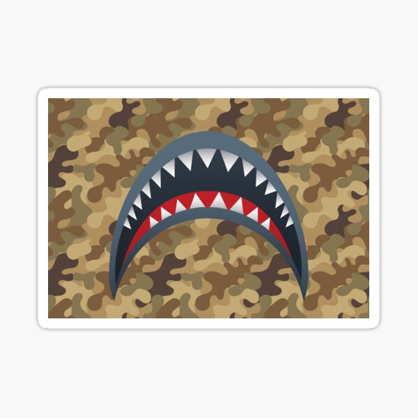Shark Face Stickers Redbubble - the orca jaws roblox