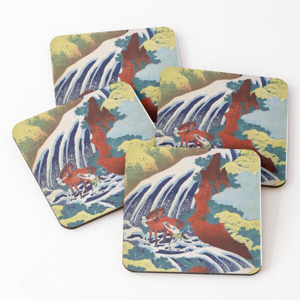 Item preview, Yoshitsune Falls - Katsushika Hokusai  designed and sold by T-paw.