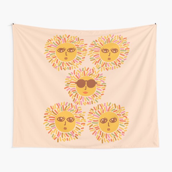 Retro Sunshine Parti - Summer vibes #positivevibes Tapestry