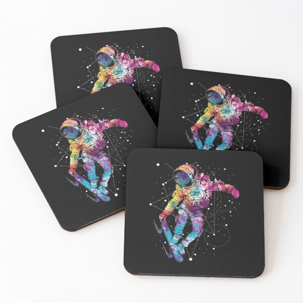 Item preview, Tie Dye Skateboarding Spaceman designed and sold by CrystalCrush.