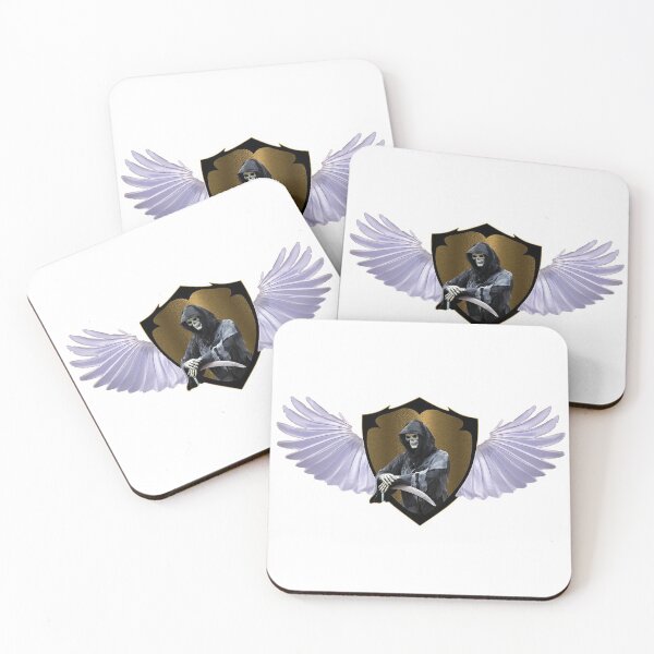 Item preview, Halloween winged reaper shield design designed and sold by That Store With the Fun Stuff.