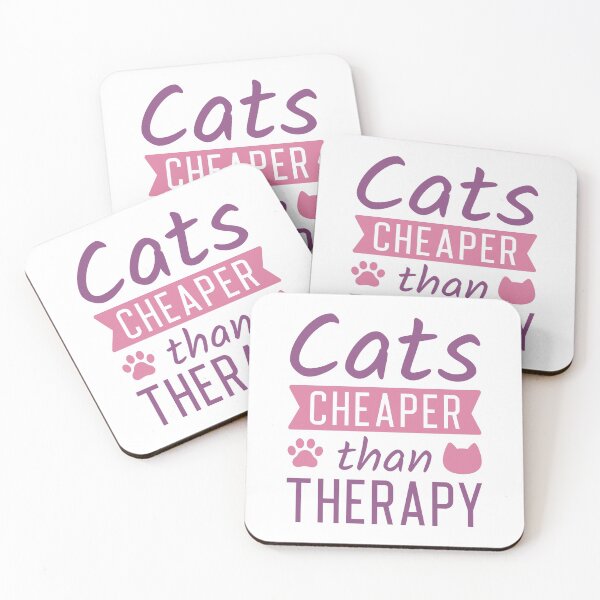 Item preview, Cats Cheaper Than Therapy designed and sold by LuckyFoxDesigns.