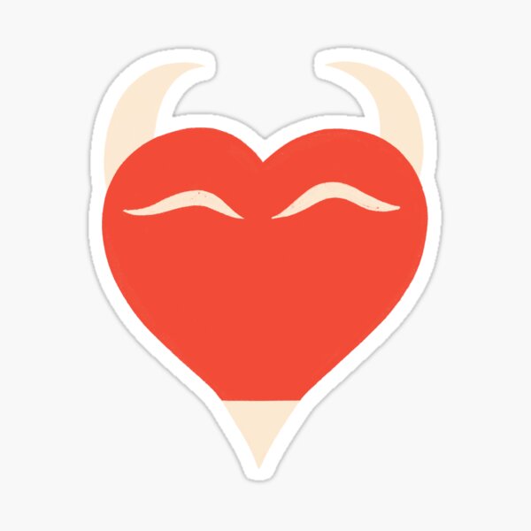 DEVILISH HEART Sticker