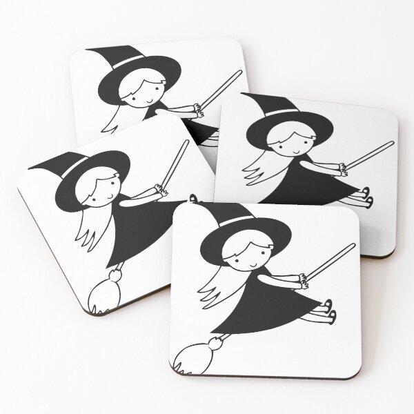 Item preview, Flying Witch Line Art designed and sold by greengoodnich.