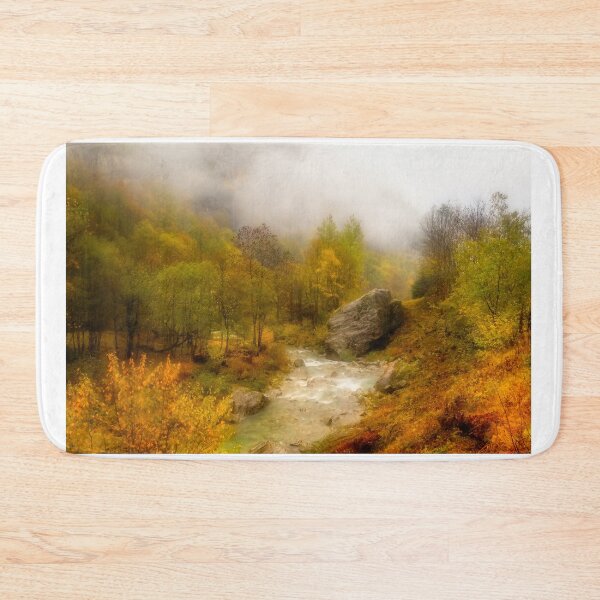 Item preview, Mountain stream among fall colors designed and sold by Roberto Pagani.