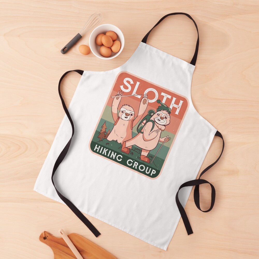 SLOTH HIKING CLUB CAMPING CAMP Apron
