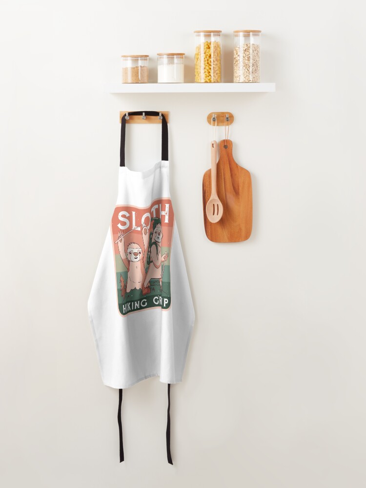 Alternate view of SLOTH HIKING CLUB CAMPING CAMP Apron