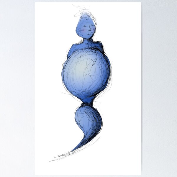 Item preview, Sad Blue Genie designed and sold by ruthlessness13.