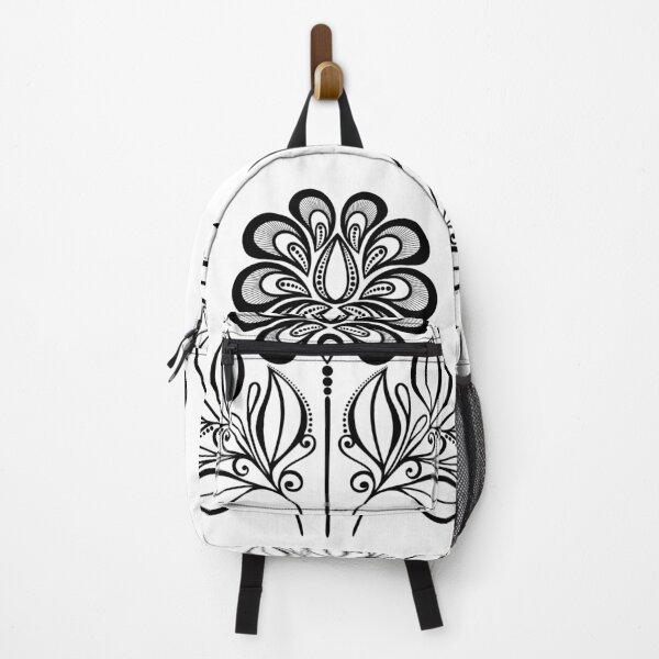 Item preview, Monochrome Floral Design Element in Doodle Line Style designed and sold by lissantee.