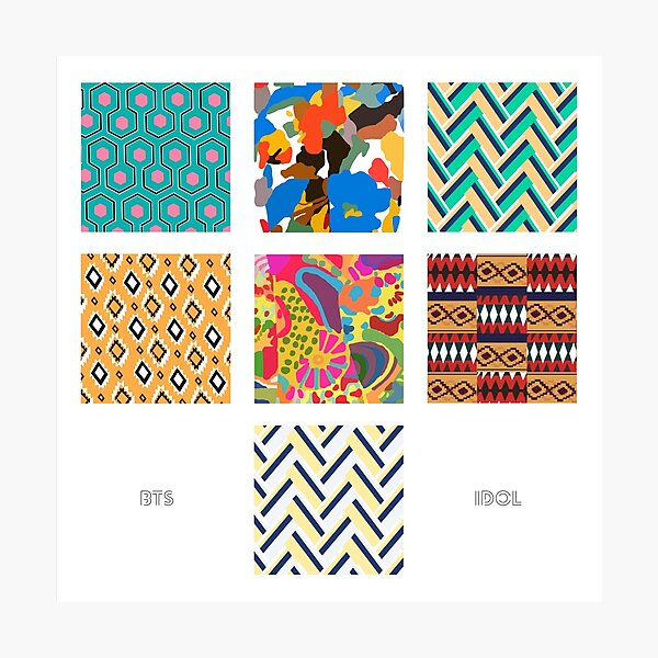 Bts Idol Suit Patterns Photographic Print For Sale By Okaylex Redbubble