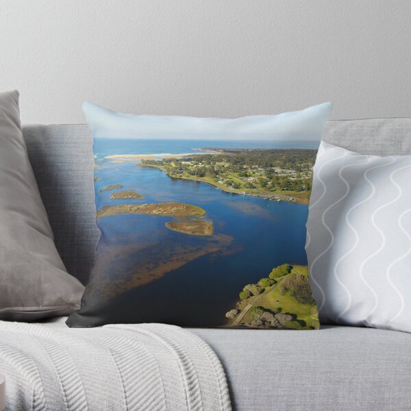 Jigsaw Mallacoota Inlet Winter 2020 Throw Pillow