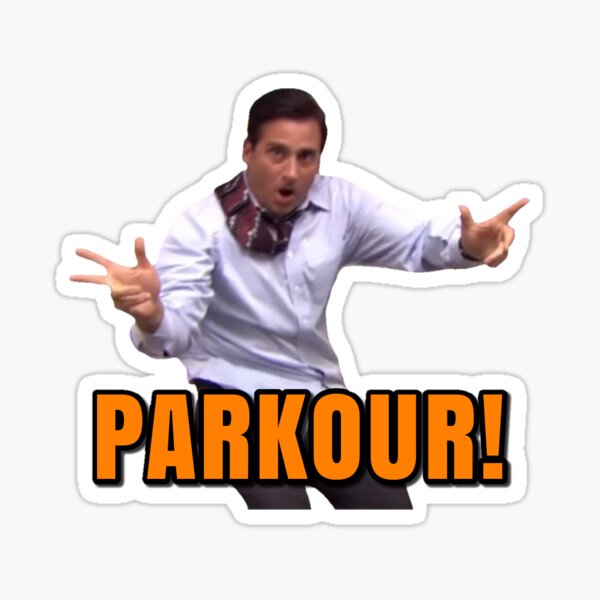 The Office Parkour Stickers for Sale | Redbubble