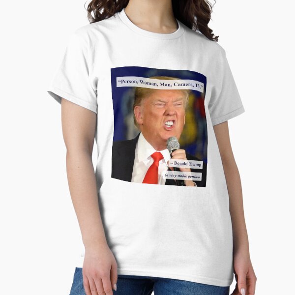 Vista previa del artículo con la obra «Prueba cognitiva presidencial Diseño de protesta contra Trump», diseñado y vendido por magentasponge.