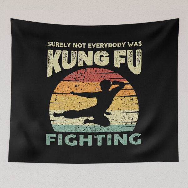 Item preview, Surely Not Everybody Was Kung Fu Fighting - VINTAGE RETRO GREEN designed and sold by B-RAD-Designs.