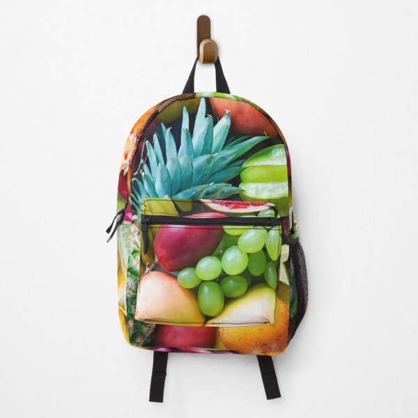 Item preview, tropical food pineapple pitaya ananas mango kiwi grapes dragonfruit acai pattern designed and sold by conceptDVS.