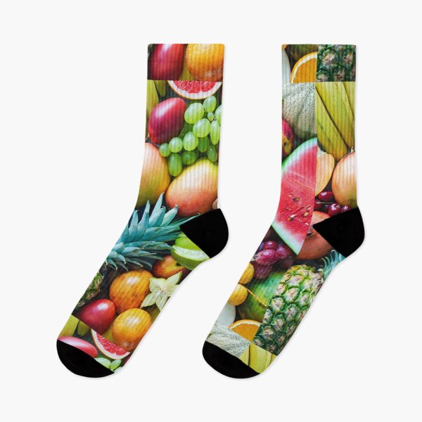 Item preview, tropical food pineapple pitaya ananas mango kiwi grapes dragonfruit acai pattern designed and sold by conceptDVS.