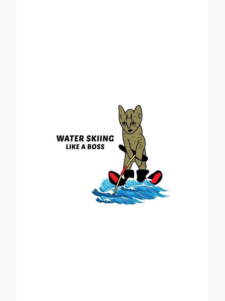 Sticker for Sale mit Wasserski Ski Katze Haustier Liebhaber Tier