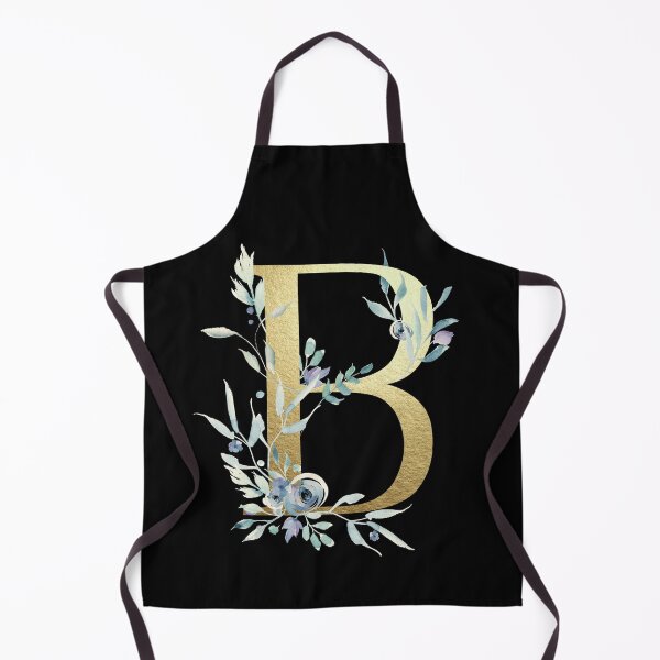 Item preview, B - Gold Monogram Letter with Watercolor Flowers designed and sold by GDCdesigns.