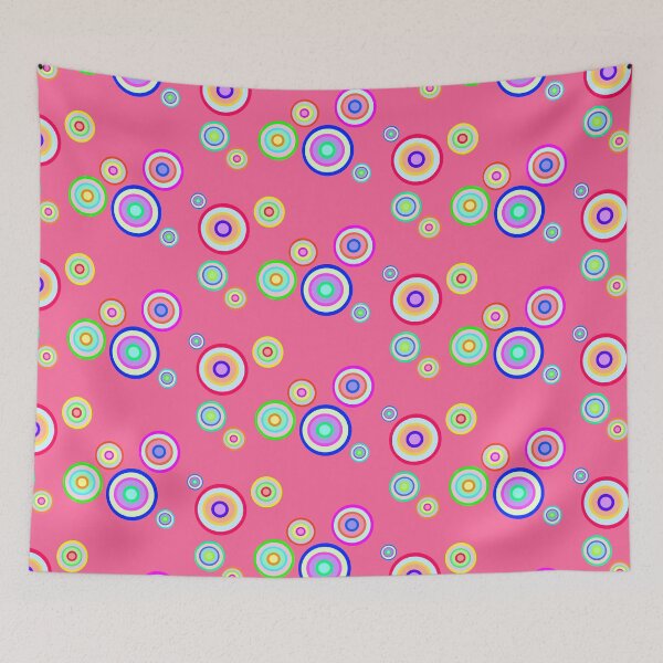 Item preview, Early 2000s Colourful Circles Geometrical Pattern  designed and sold by junepillows.