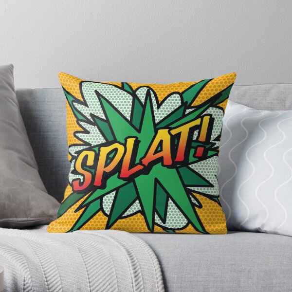 design pop art rétro cool et tendance de bande dessinée qui met le wham Coussin