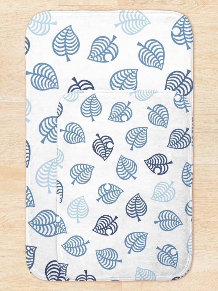 Alternate view of Nook Leaf Aloha Logo - Blue on White Bath Mat