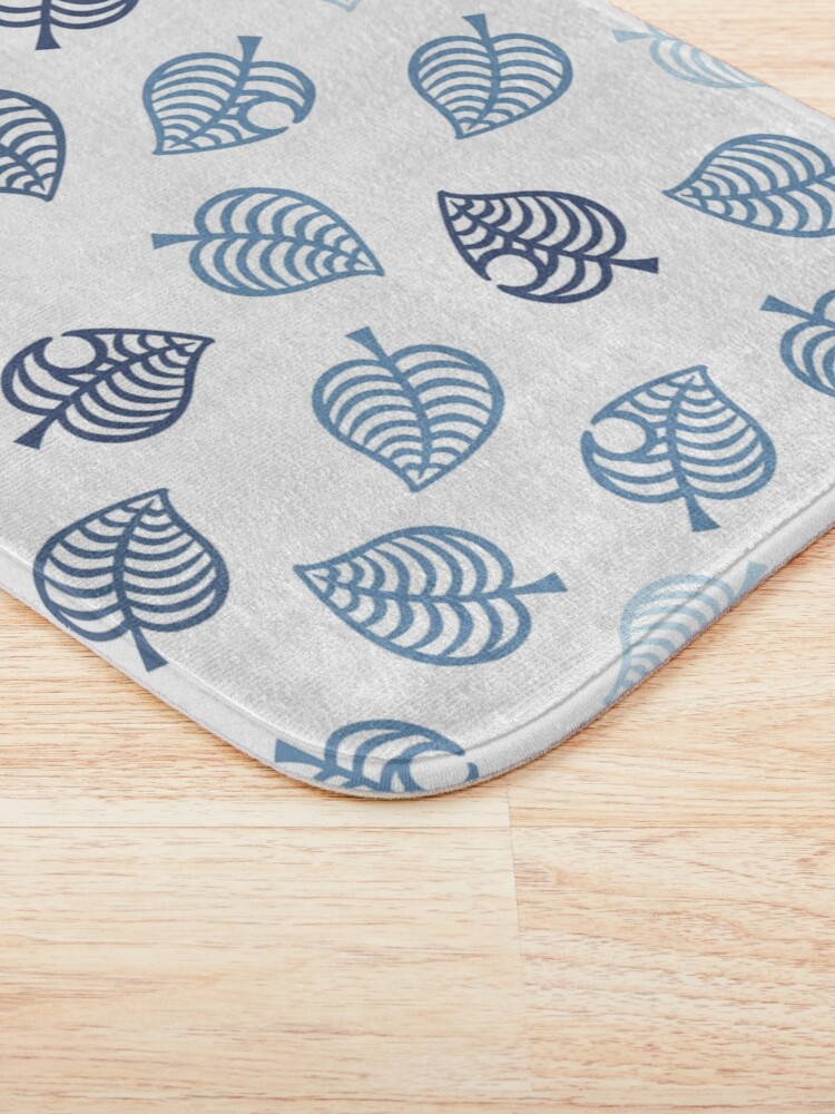 Alternate view of Nook Leaf Aloha Logo - Blue on White Bath Mat