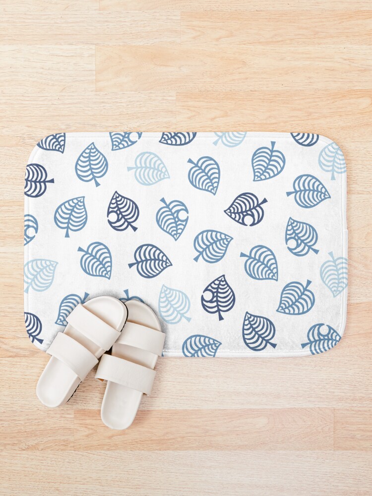 Alternate view of Nook Leaf Aloha Logo - Blue on White Bath Mat
