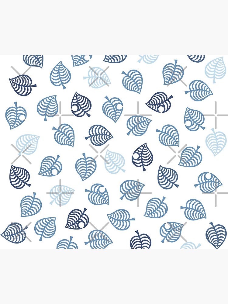 Nook Leaf Aloha Logo - Blue on White by TheMajesticGoat