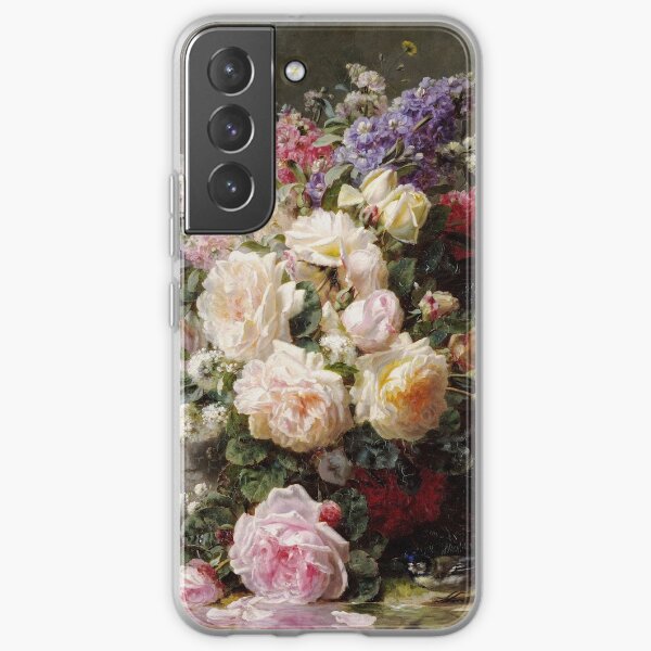 Jean - Baptiste Robie - Still Life With Roses Samsung Galaxy Soft Case